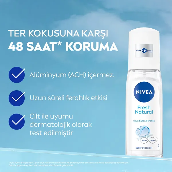 Nivea Fresh Natural Pump Sprey 75ml 6