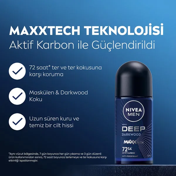 Nivea Men Deep Dimension Roll On 50 ml 3
