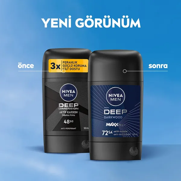 NIVEA مزيل عرق نيفيا للرجال ديب دايمنشن ستيك 50 مل 3