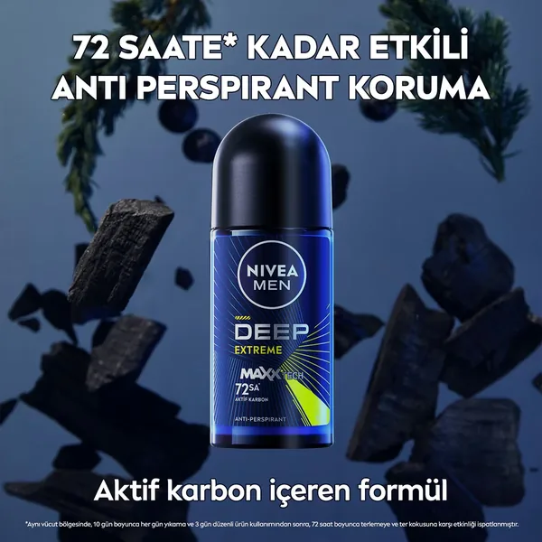 Nivea Men Deep Extreme Roll On 50 ml