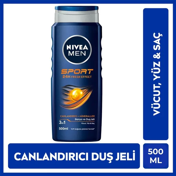 Profitez d'une fraîcheur 24h avec Nivea Men Sport Gel Douche