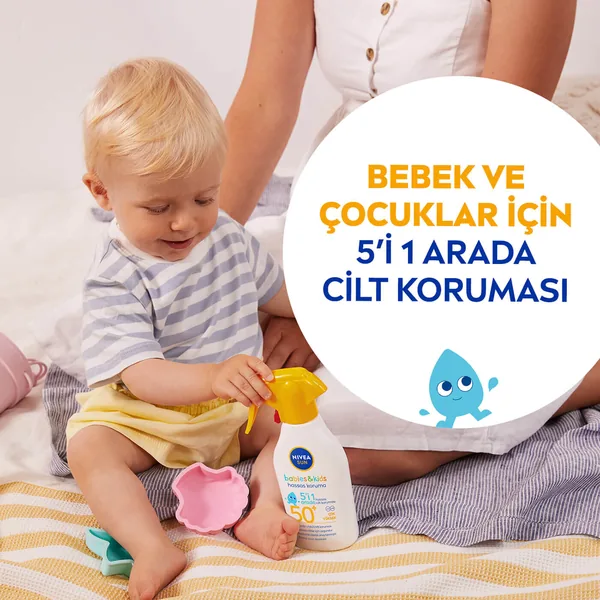 Nivea Sun Babies Kids Sensitive Protection Sun Spray SPF 50+ 270 ml 2