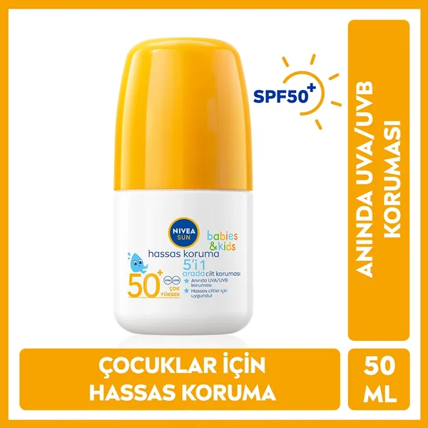 Nivea Sun Kids Spf50+ Sensitive Protection Sunscreen Roll-on 50 ml 2
