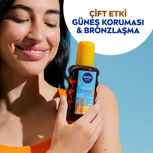 Nivea Sun SPF30 Dual Effect Protection and Tan Sun Spray 200 ml 2