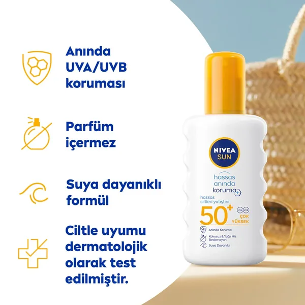 Nivea Sun SPF50 High Sun Protection Body Spray 200 ml 3