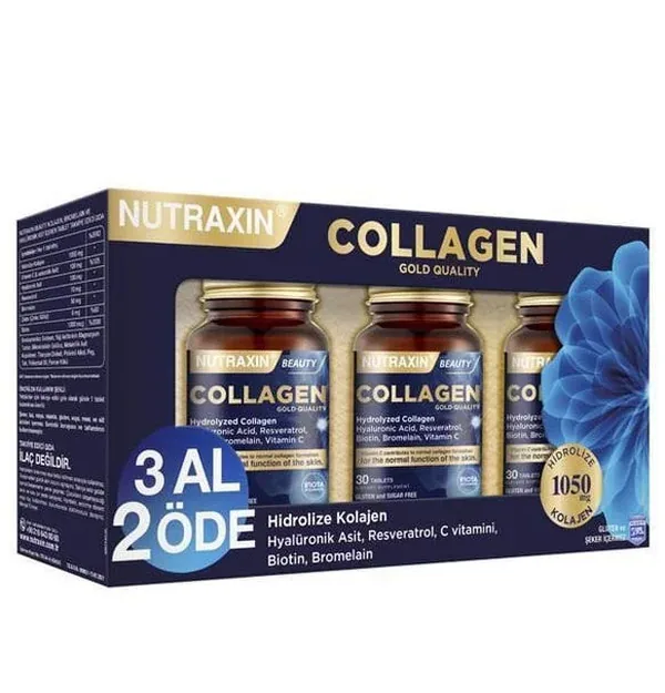 Nutraxin Collagen Beauty Hydrolyzed Collagen 3 x 30 Capsules - Buy 3 Pay 2 2