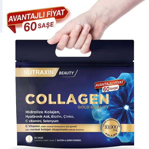 ادعم صحتك: كولاجين Nutraxin Gold المتحلل 60 كيس 2