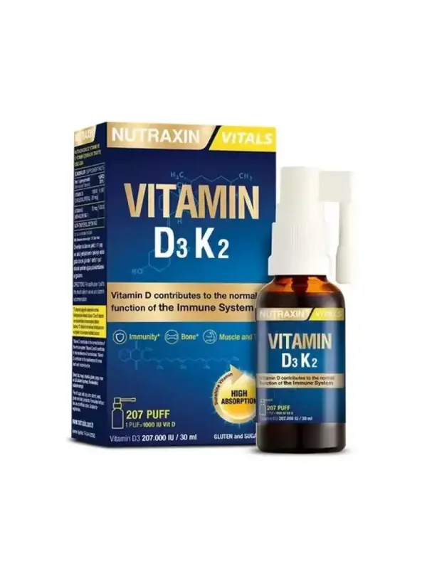 Nutraxin Vitamin D3K2 Dietary Supplement 30 ml 2