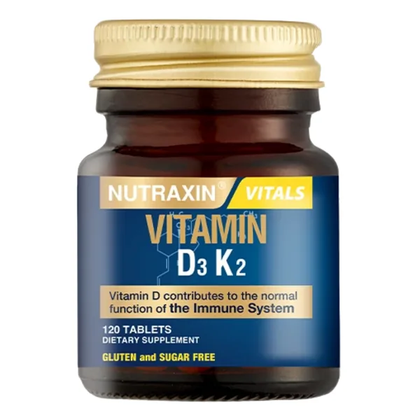 Nutraxin Vitamin D3 K2 Food Supplement 120 Tablets 2