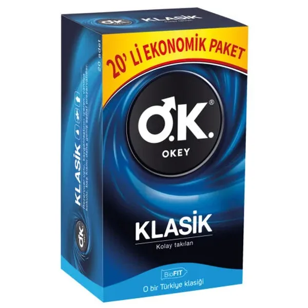 Okey Klasik Prezervatif 20li 2