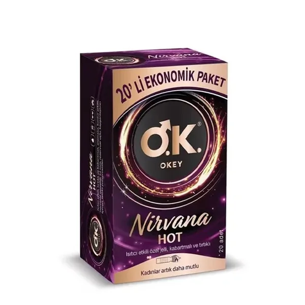 Okey Nirvana Hot Prezervatif 20 Adet 2