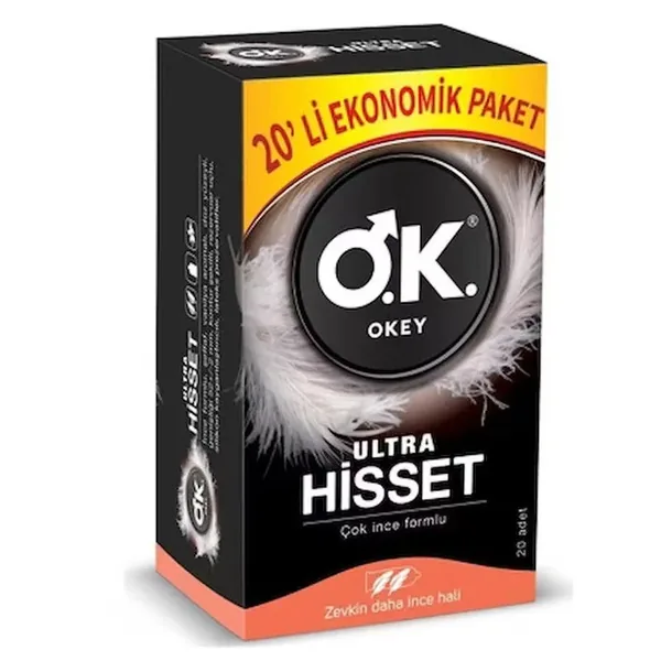 Okey Ultra Feel Kondome - 20 ultra-dünn, Premium-Qualität Pack 2