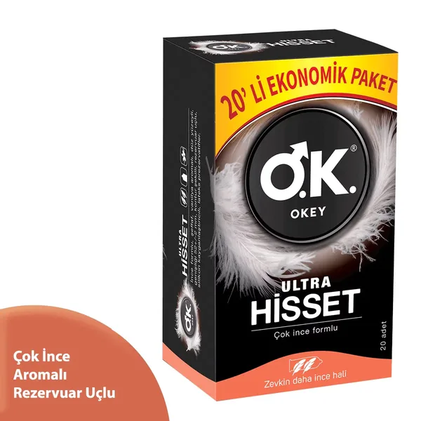 Okey Ultra Feel Kondome - 20 ultra-dünn, Premium-Qualität Pack 3