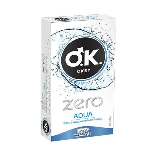Okey Zero Aqua Extra Lubricated and Thin Condom 10 pcs