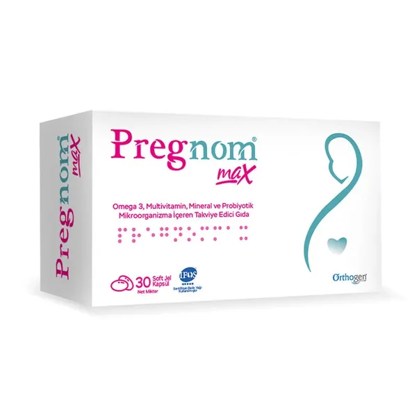 Orthogen Pregnom Max Dietary Supplement 30 Soft Capsules
