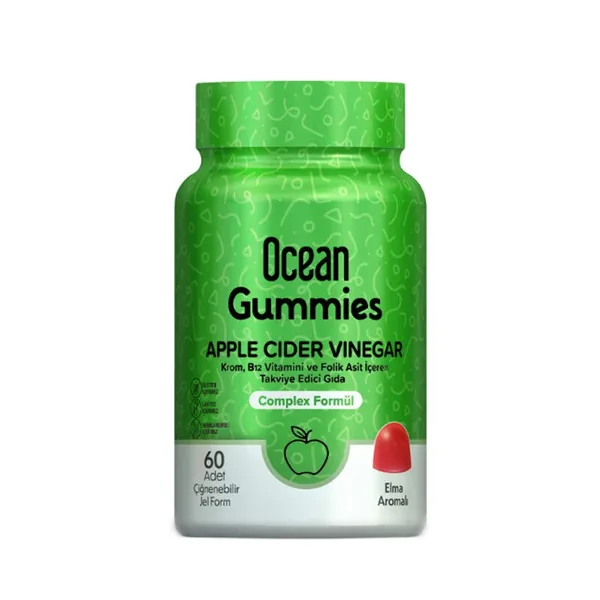 Orzax Ocean Gummies Apple Cider Vinegar Dietary Supplement 60 pcs Chewable Form