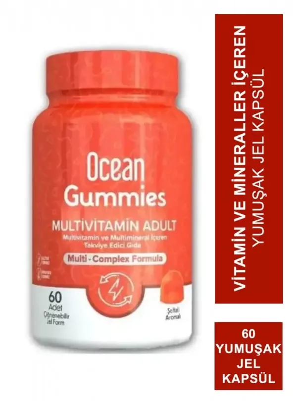 Orzax Ocean Gummies Multivimatimin Adult Food Supplement 60 pcs Chewable Gel Form 2