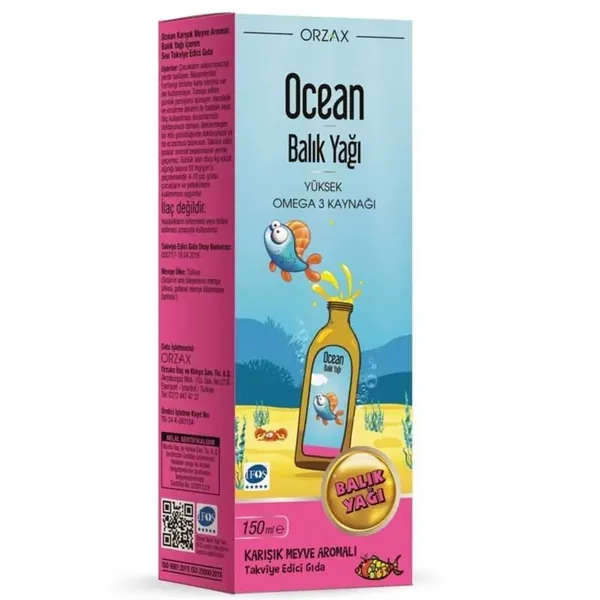 Orzax Ocean Omega 3 Sirup - 150ml