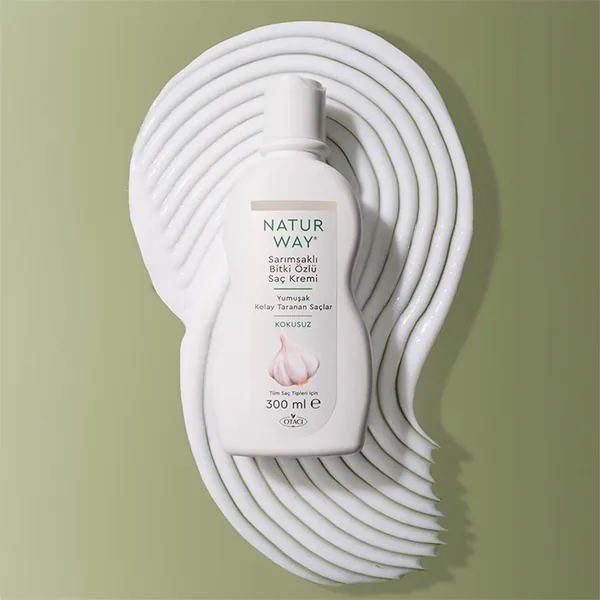 Otacı Naturway Knoblauch-Extrakt Duftfreie Haarkreme 300ml