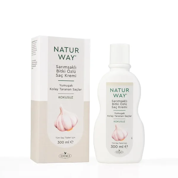 Otacı Naturway Knoblauch-Extrakt Duftfreie Haarkreme 300ml 2