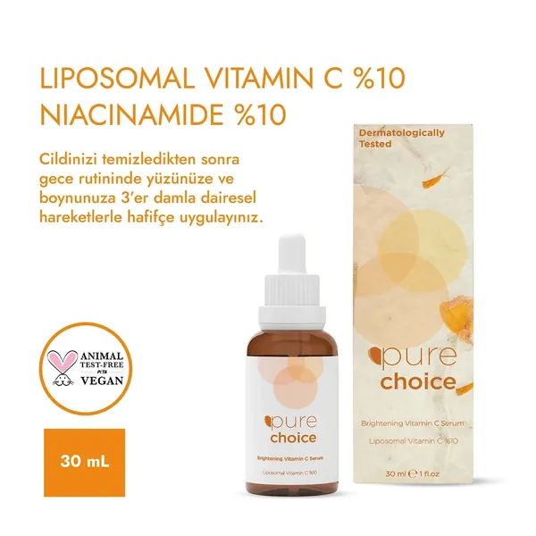 Pure Choice Brightening Vitamin C Serum %10 30 ml 6