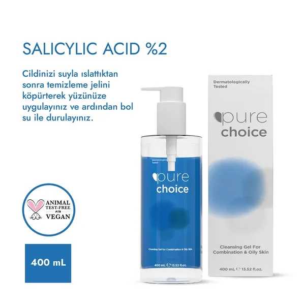 Pure Choice Combination and Oily Skin Face Cleansing Gel 400 ml 5
