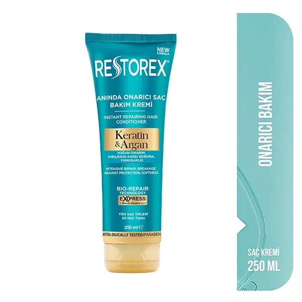 Restorex Keratin and Argan Hair Care Cream 250 ml 3