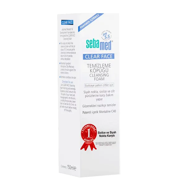 Purifiez votre peau : Mousse Nettoyante Visage Sebamed Clear 4