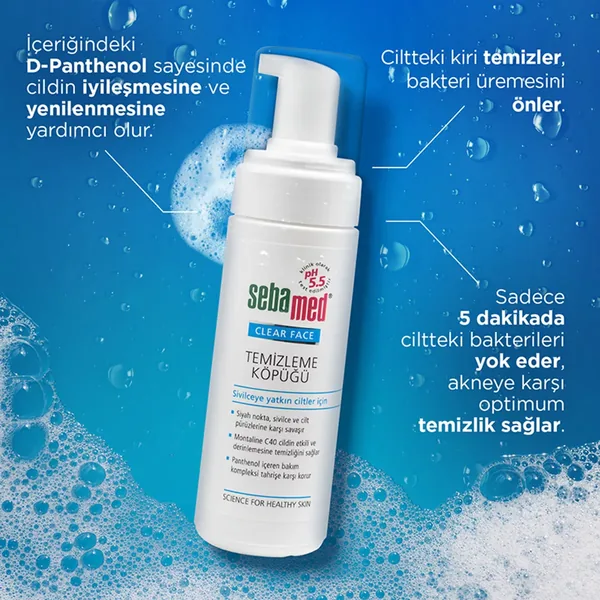 Purifiez votre peau : Mousse Nettoyante Visage Sebamed Clear 6