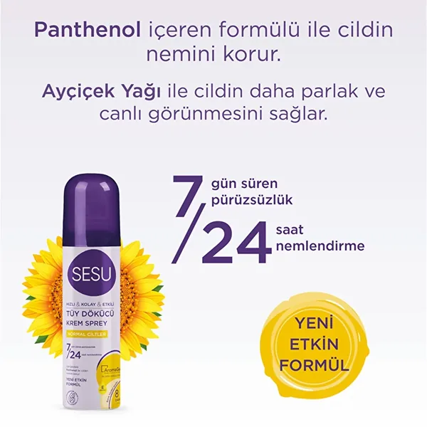 Sesu Hair Removal Spray Normal Skin 150 ml 6