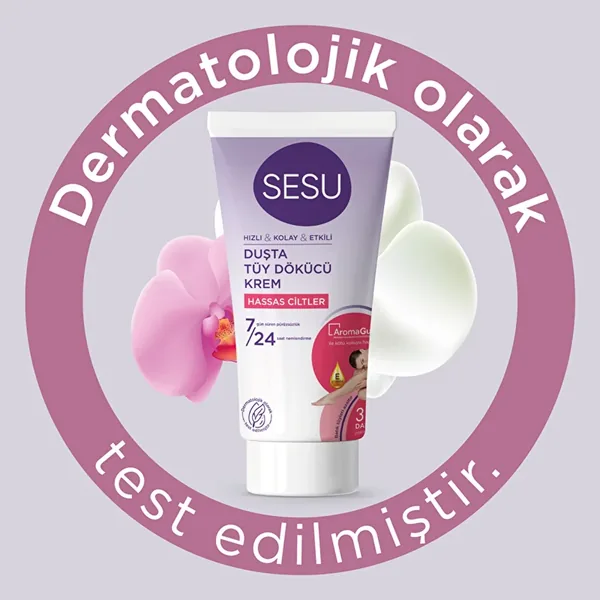 Sesu Sensitive Shower Hair Removal Cream 150 ml 2