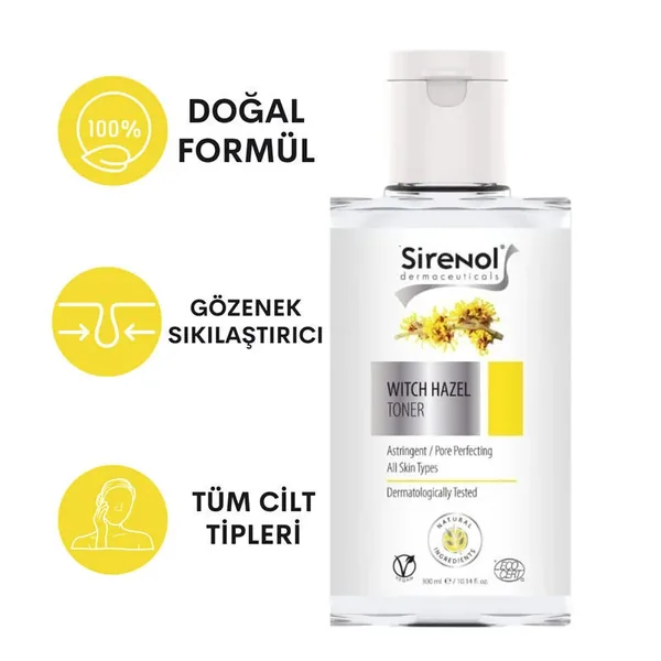 Sirenol Witch Hazel Tightening and Cleansing Tonic 300 ml 2