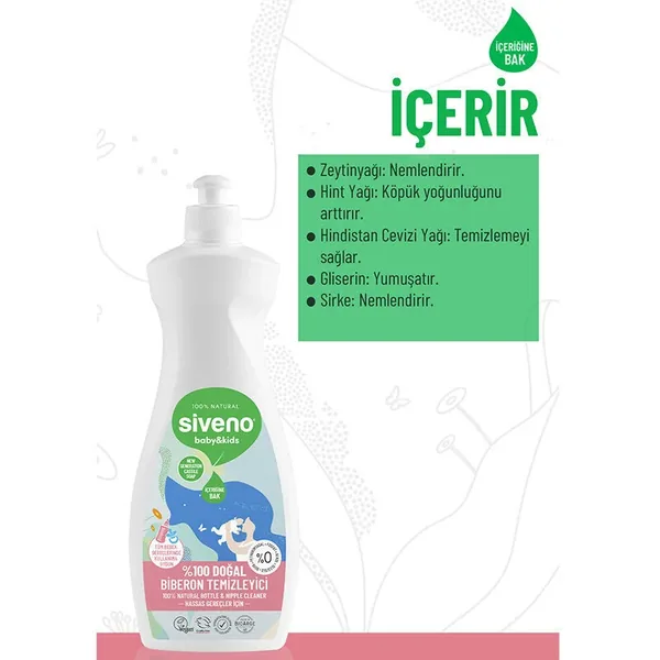 Siveno Baby Natural Pacifier and Bottle Cleaner 500 ml 3