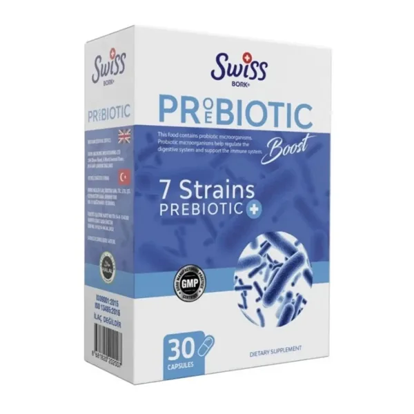 Swiss Bork Probiotic Boost Food Supplement 30 Capsules 2