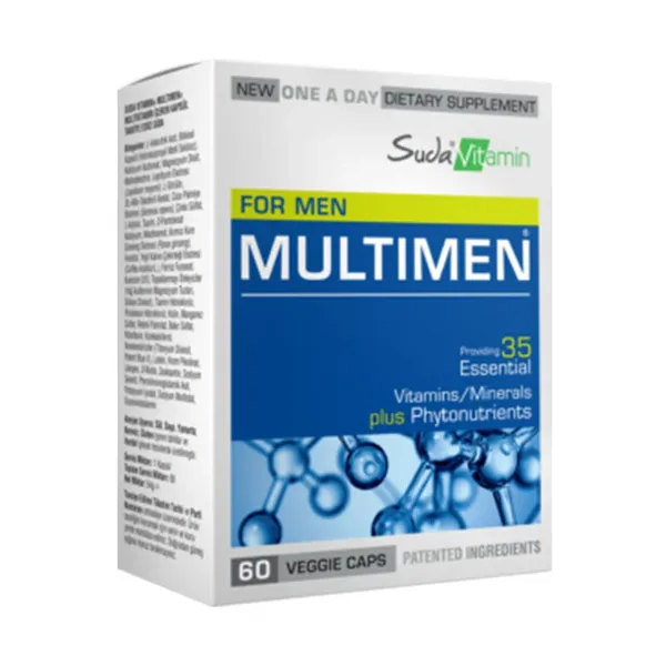 Suda Vitamin Multimen Mens Multivitamin 60 Vegetable Capsules 2
