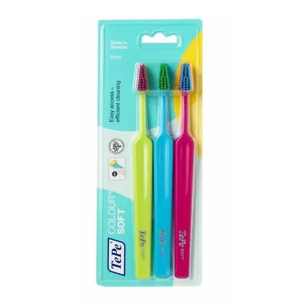Tepe Colour Soft 3 pcs Toothbrush 3