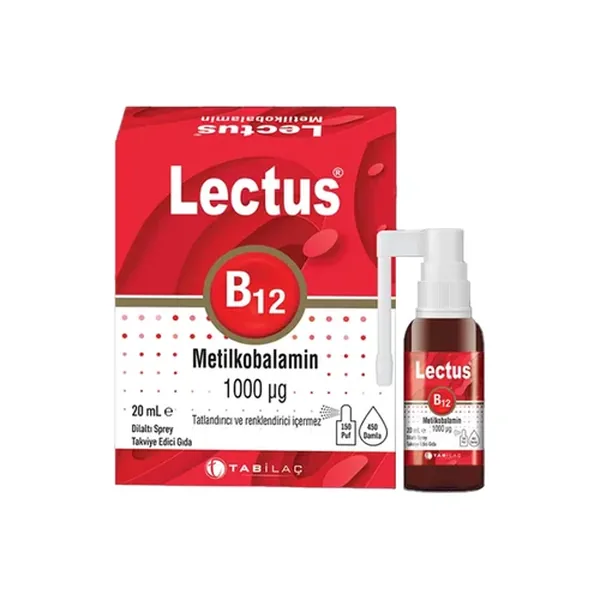 Lectus B12 Sublingual Spray 1000mg 20 ml 2
