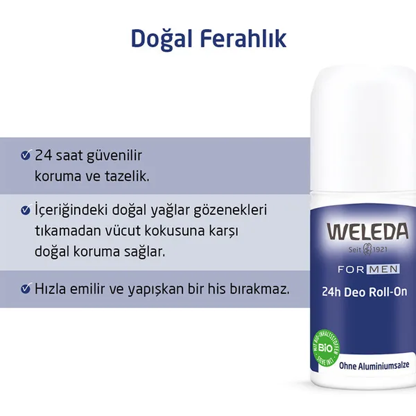 Weleda For Men Roll On Deodorant 50 ml 3