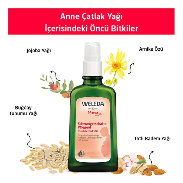 Weleda Maternity Anti-Stretch Mark Treatment Oil 100 ml 4