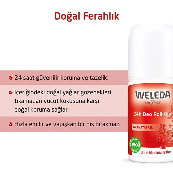 Weleda Pomegranate Extract Roll On Deodorant 50 ml 3