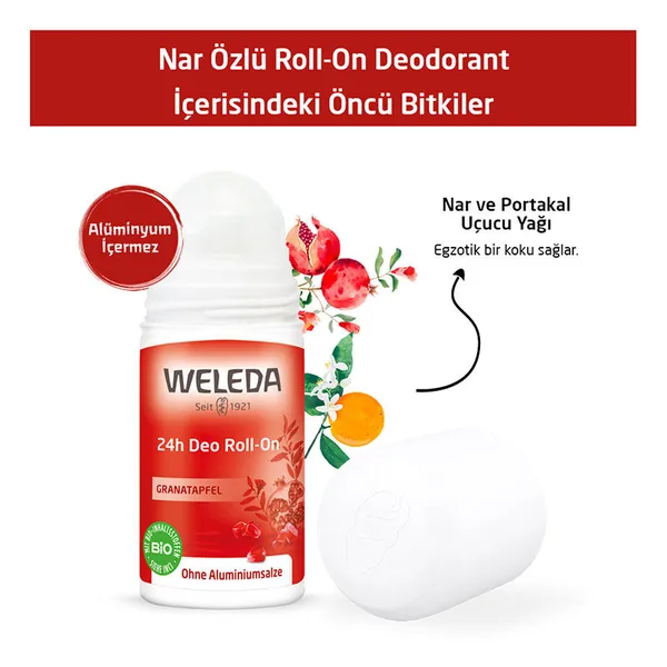 Weleda Pomegranate Extract Roll On Deodorant 50 ml 4