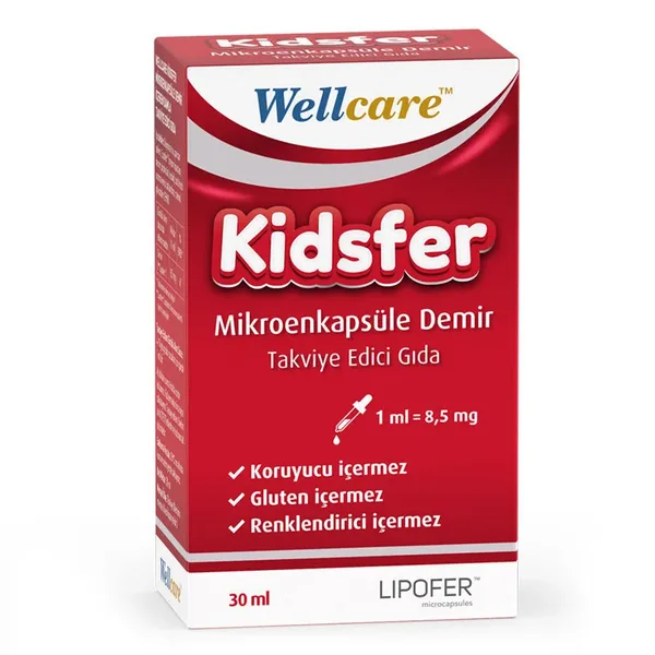 Wellcare Kidsfer Microencapsulated Iron Food Supplement 30 ml 2