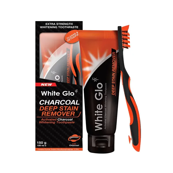 White Glo Stain Remover Whitening Toothpaste 100 ml - FREE Toothbrush 5