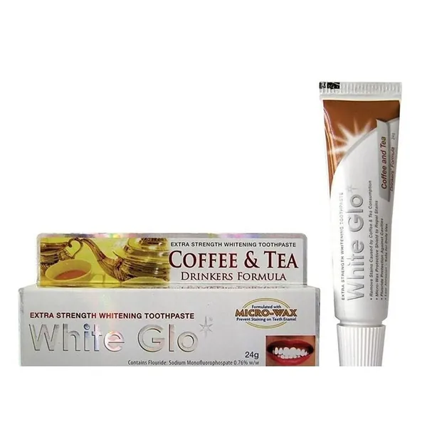 White Glo Zahnaufhellende Zahnpasta für Tee- und Kaffeeflecken 24g