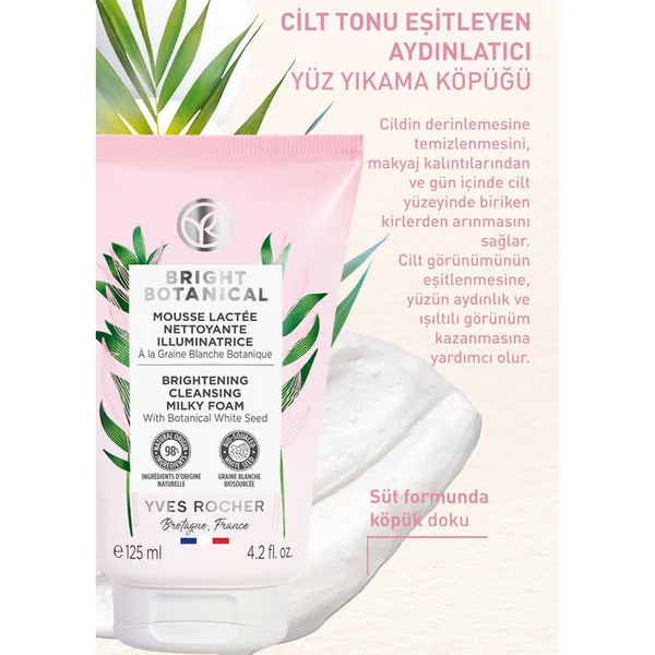 Yves Rocher Bright Botanical Anti-Dark Spot Brightening Foaming Face Wash 125 ml 4