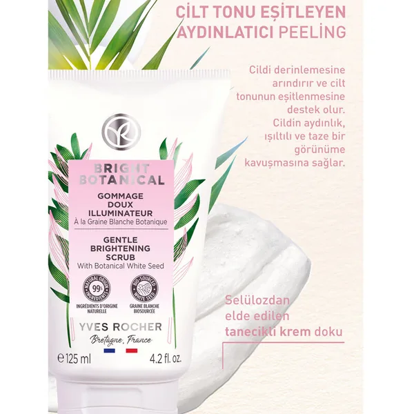 Yves Rocher مقشر تفتيح البشرة برايت بوتانيكال مضاد للبقع من إيف روشيه، 125 مل 4