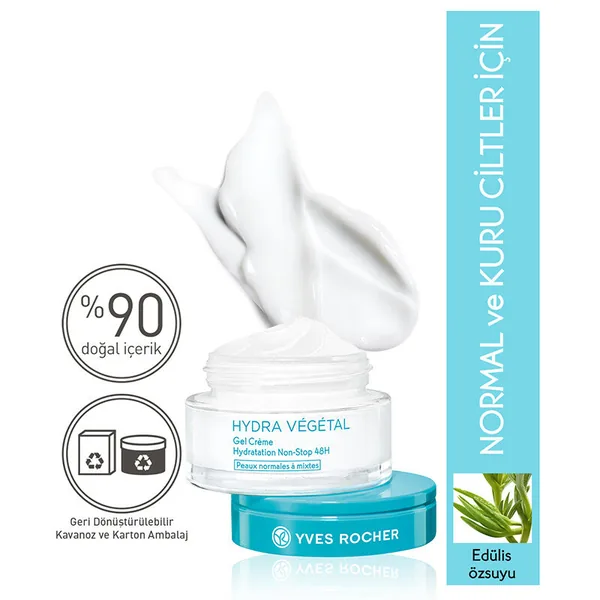 Yves Rocher Hydra Vegetal 48 Hours Deeply Moisturizing Gel Cream 50 ml 3
