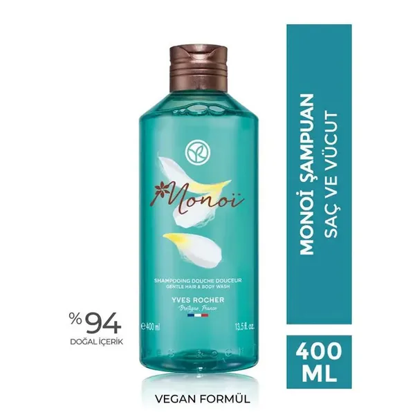 Yves Rocher Monoi Hair and Body Shampoo 400 ml 3