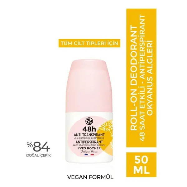 Yves Rocher Roll-on Antiperspirant Deodorant - Papatya 50 ml 4