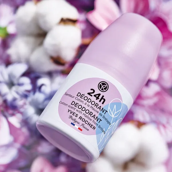 Yves Rocher Roll-on Deodorant - Cotton Flower and Mallow 50 ml 2